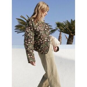 A.L.C. Floral Patterned Jacket in Brown, Green, Pink NWT